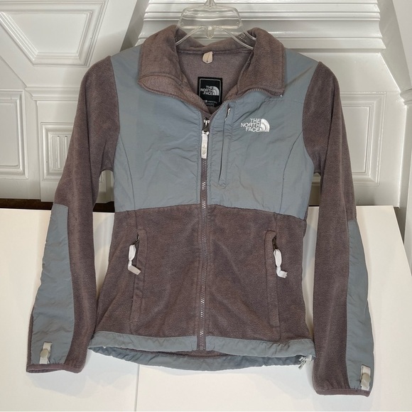 The North Face Purplish/Grey Denali Fleece Zipper Polartec Jacket Women's Sz S - Picture 1 of 12